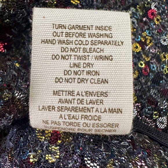 Free People Intimately Size M Multicolor Sequin Slip Dress Colorful Party - Picture 12 of 12